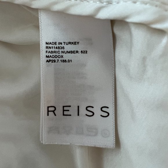 Reiss Maddox Fit And Flare Mini Skater Textured Dress - Picture 5 of 6